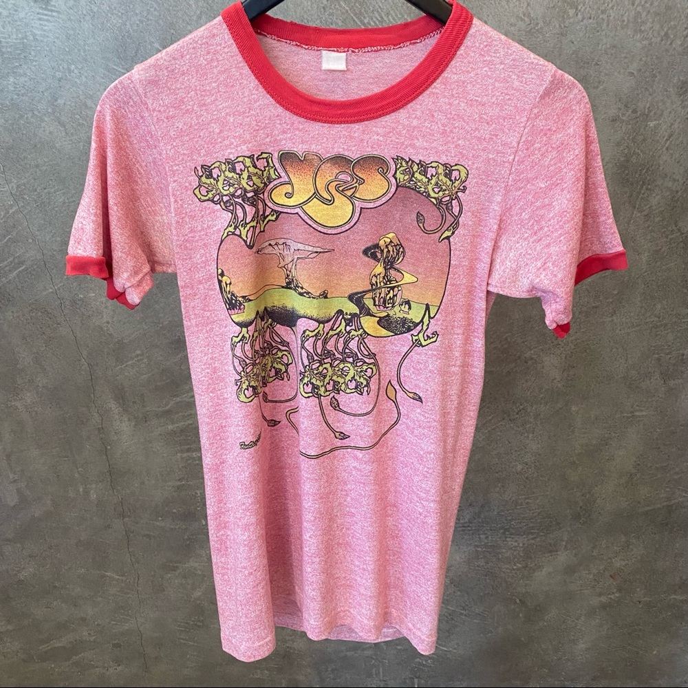 Rare Vintage 1970s Yes ringer tee